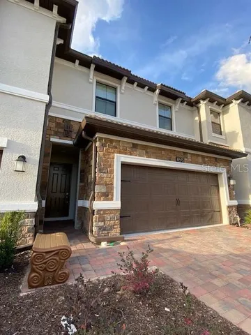 a dining room with furniture