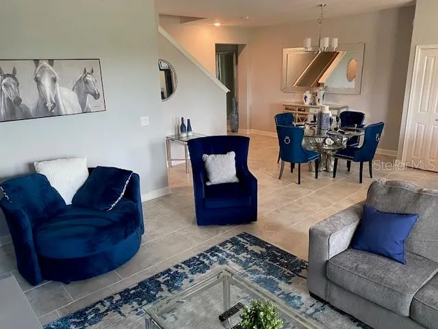 a room with furniture and view