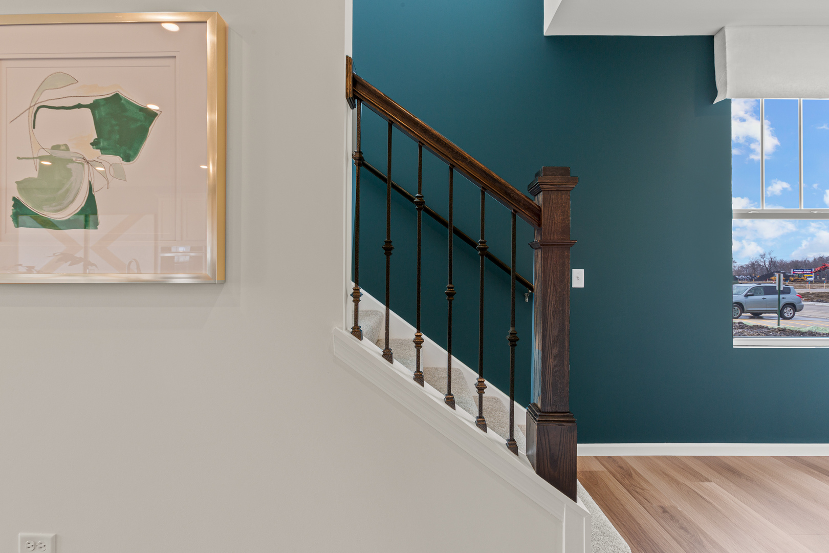 2108 Weatherbee Lane Naperville, IL 60563 - Photo 12 of 19 a view of staircase with wooden floor