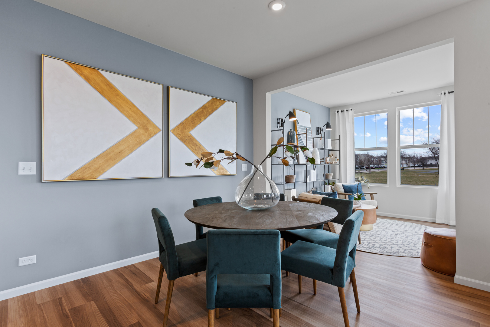 2108 Weatherbee Lane Naperville, IL 60563 - Photo 4 of 19 a view of a dining room with furniture and wooden floor