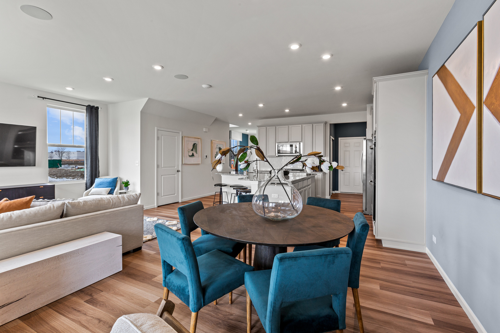 2108 Weatherbee Lane Naperville, IL 60563 - Photo 7 of 19 a view of a dining room with furniture and wooden floor