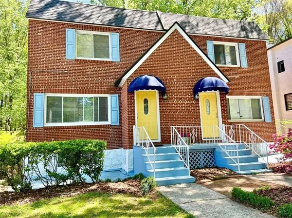 a front view of house