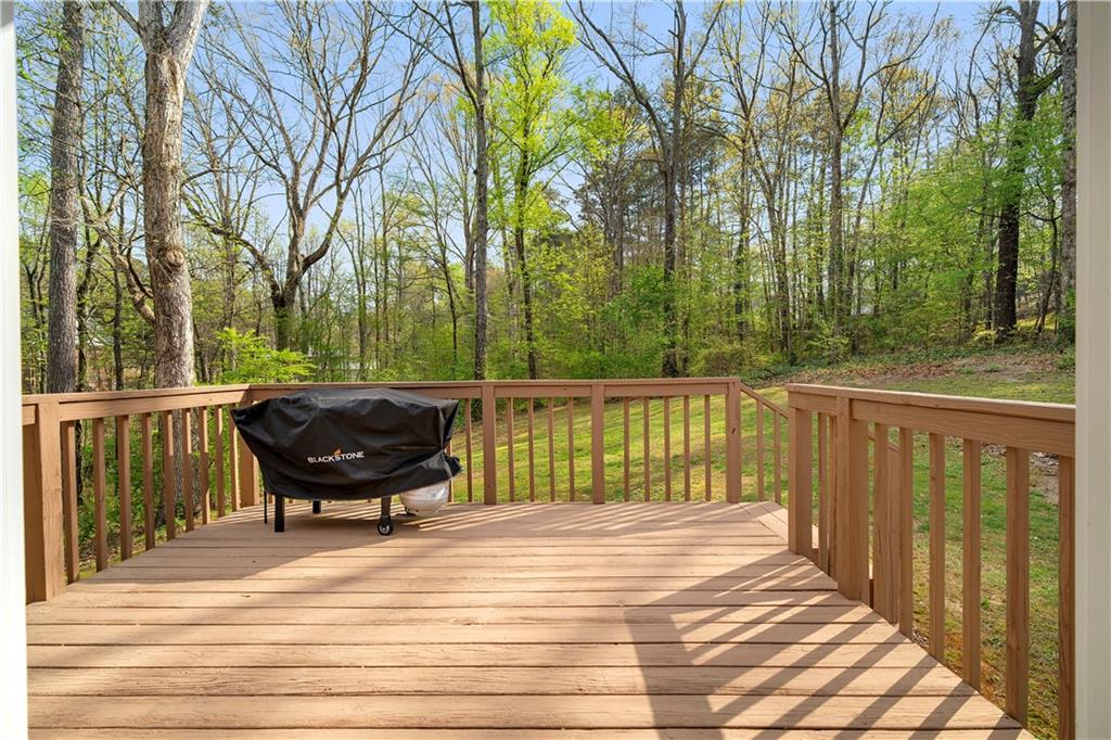 30 Azalea Drive Southeast Cartersville, GA 30121 - Photo 27 of 35 a view of balcony with wooden floor and outdoor seating