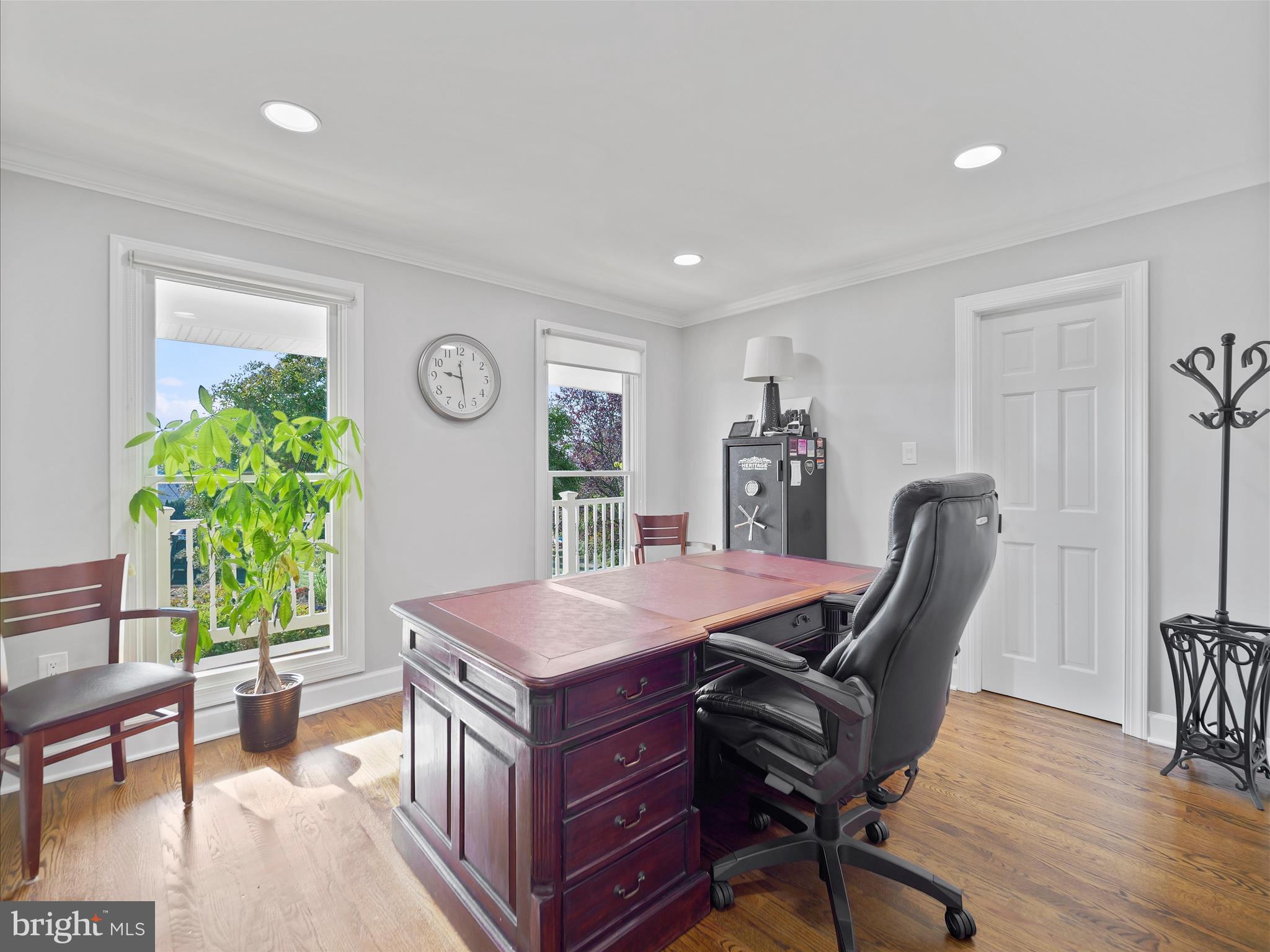 10306 Church Hill Road Myersville, MD 21773 - Photo 22 of 81 a view of a workspace with furniture and wooden floor