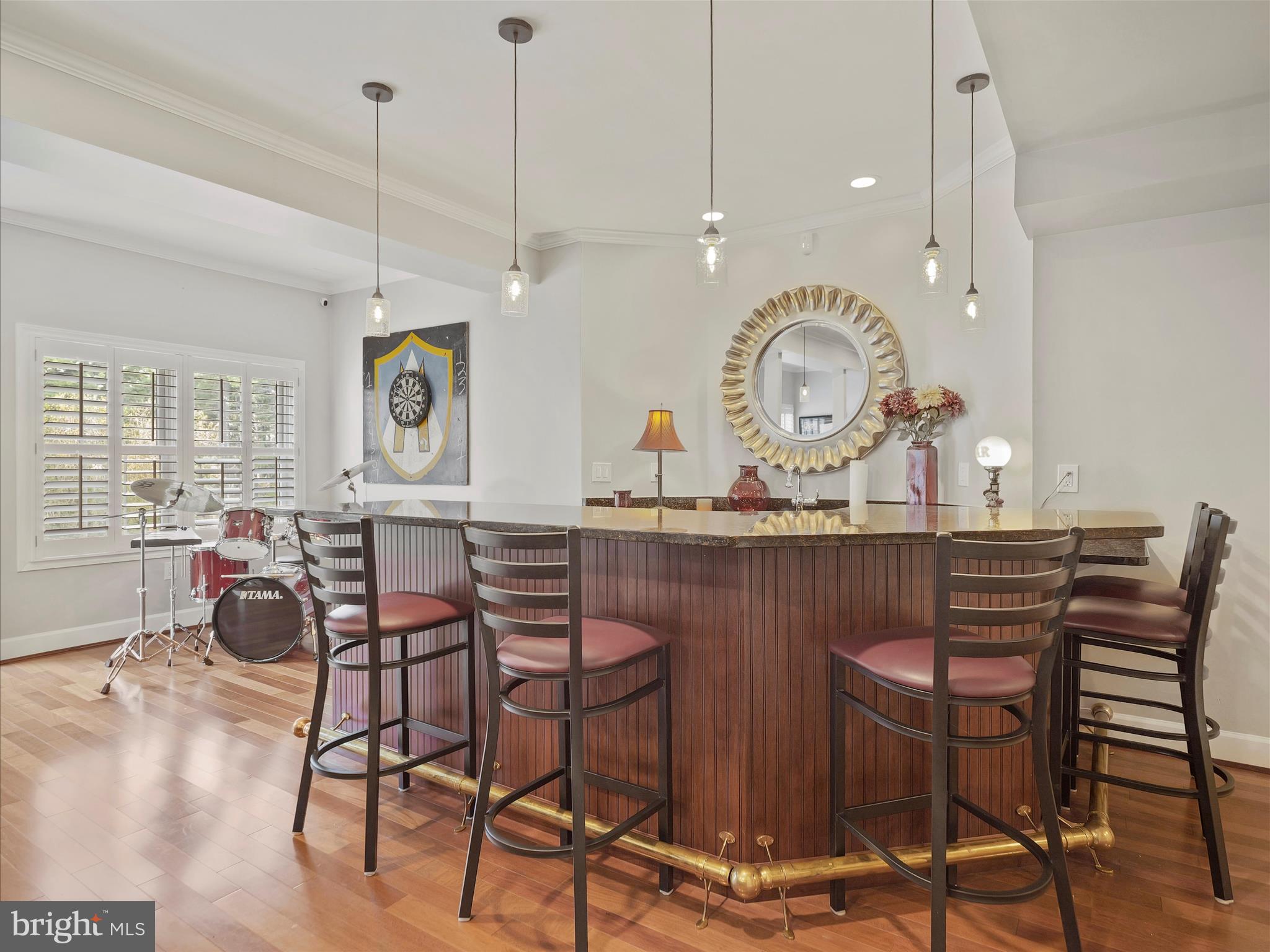 10306 Church Hill Road Myersville, MD 21773 - Photo 37 of 81 a view of a dining room with furniture and a chandelier