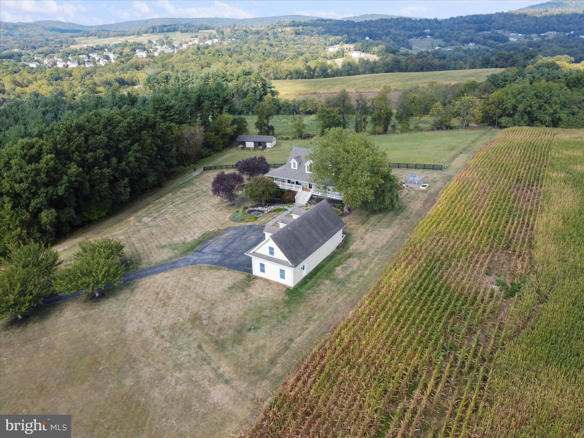 10306 Church Hill Road Myersville, MD 21773 - Photo 69 of 81 an aerial view of a house with a yard