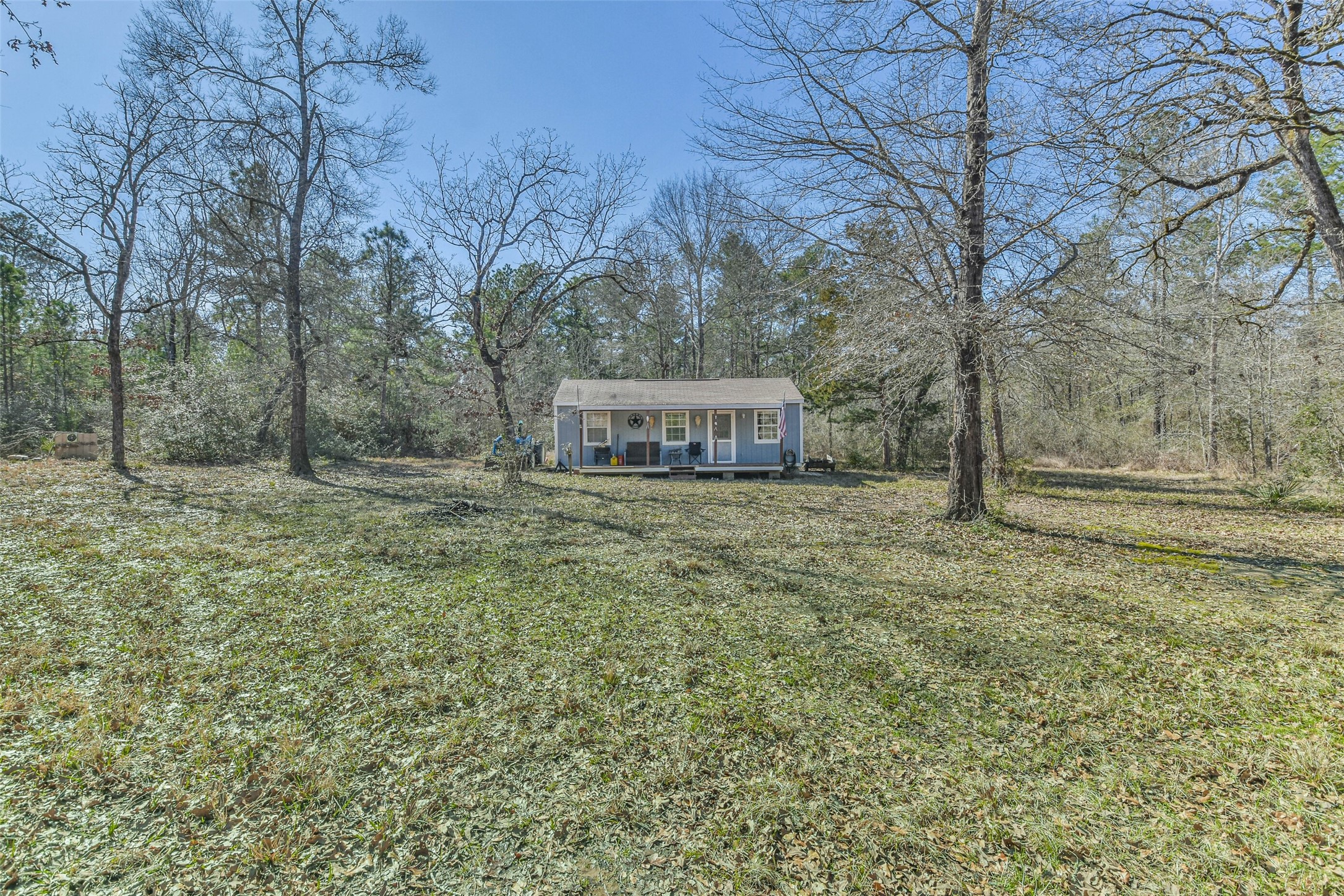Fantastic property- tucked away from noise and traffic. Between Huntsville and Madisonville. Plenty of space to build your dream home, add a few horses, cattle, chickens, build several homes-you have space!
