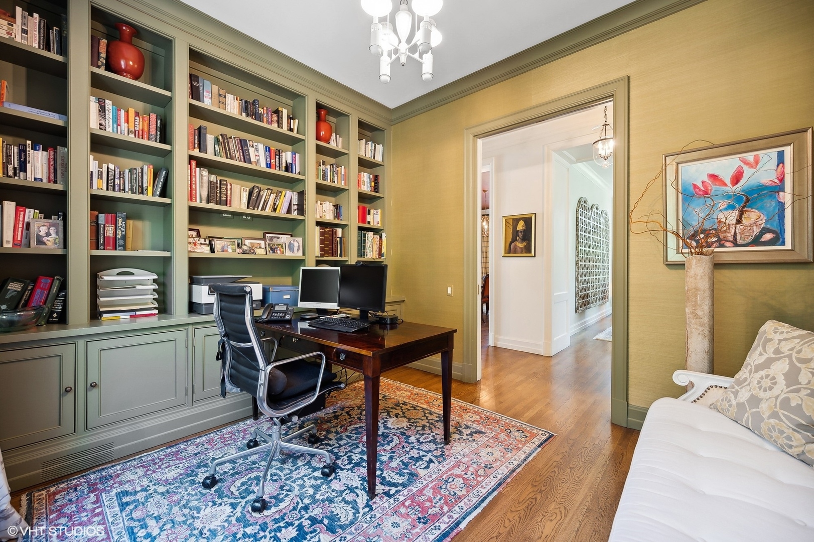 1024 Westmoor Road Winnetka, IL 60093 - Photo 4 of 38 a view of a workspace with furniture and toys