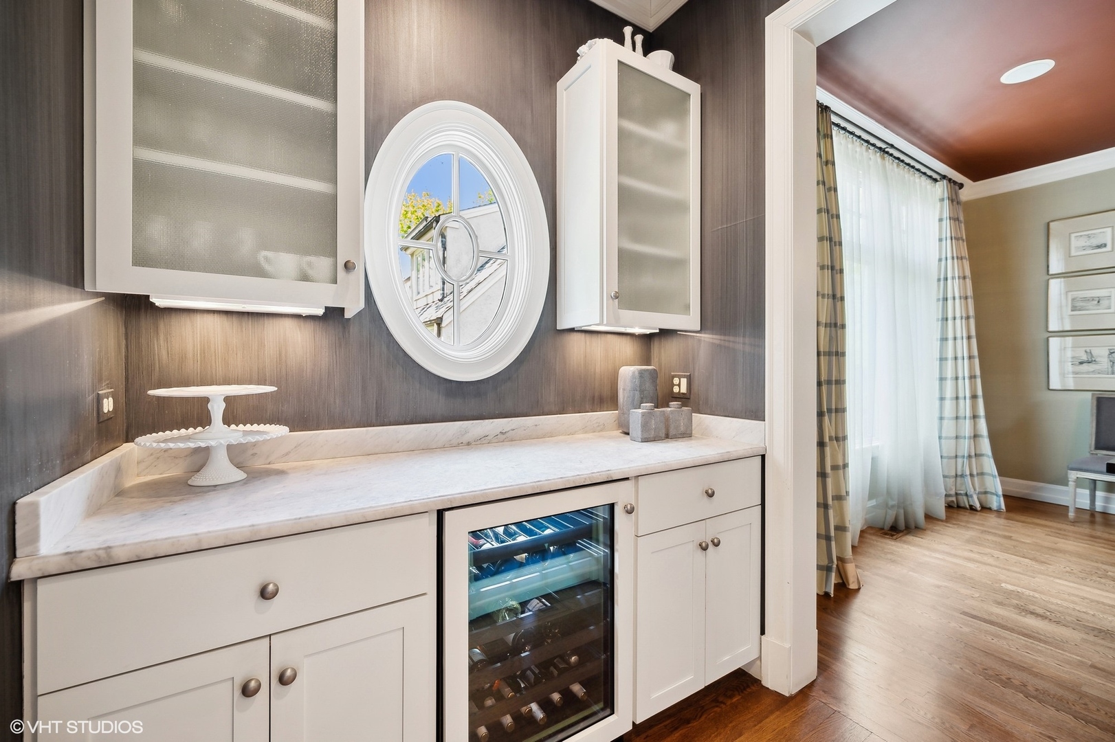 1024 Westmoor Road Winnetka, IL 60093 - Photo 7 of 38 a bathroom with a granite countertop double vanity sink and a mirror