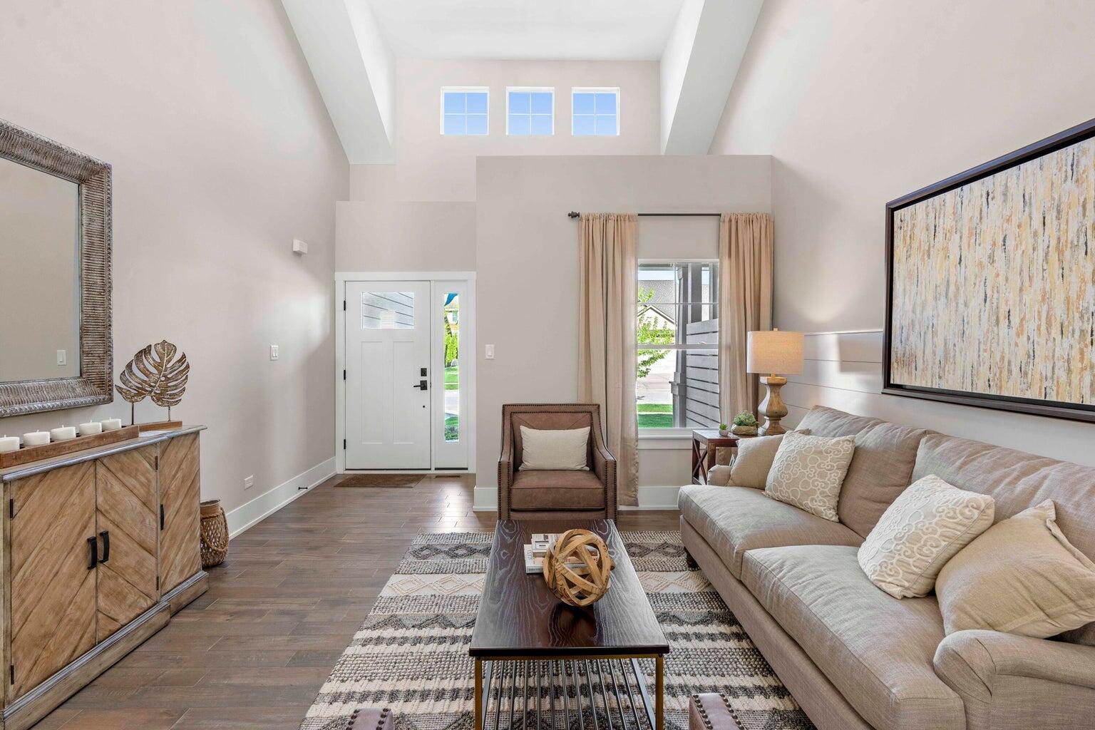 10883 Walnut Drive St. John, IN 46373 - Photo 7 of 30 a living room with furniture and a rug