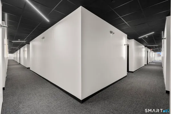 a view of a garage
