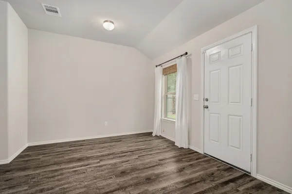 a view of an empty room