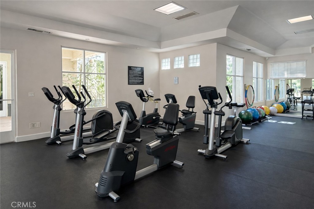 2253 Martin, Unit 107 Irvine, CA 92612 - Photo 10 of 17 a view of a room with gym equipment