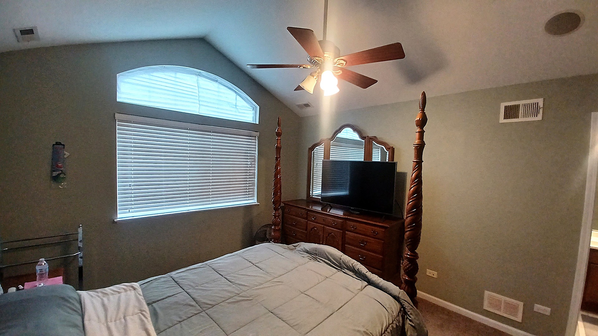 17543 Gilbert Drive Lockport, IL 60441 - Photo 33 of 54 a bedroom with a bed and a flat screen tv