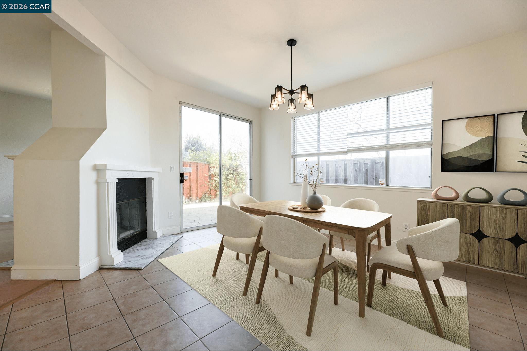 528 Dohrmann Lane Pinole, CA 94564 - Photo 7 of 27 a view of a dining room with furniture window and outside view