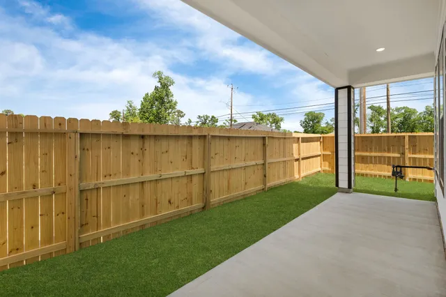 a bathroom with a shower sink double and mirror