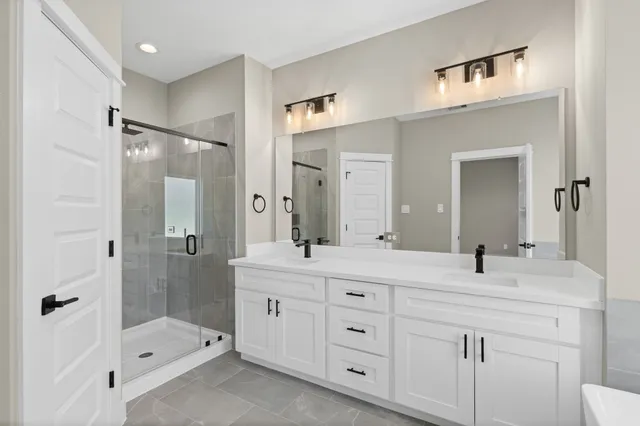 a close view of closet