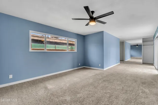 a view of an empty room