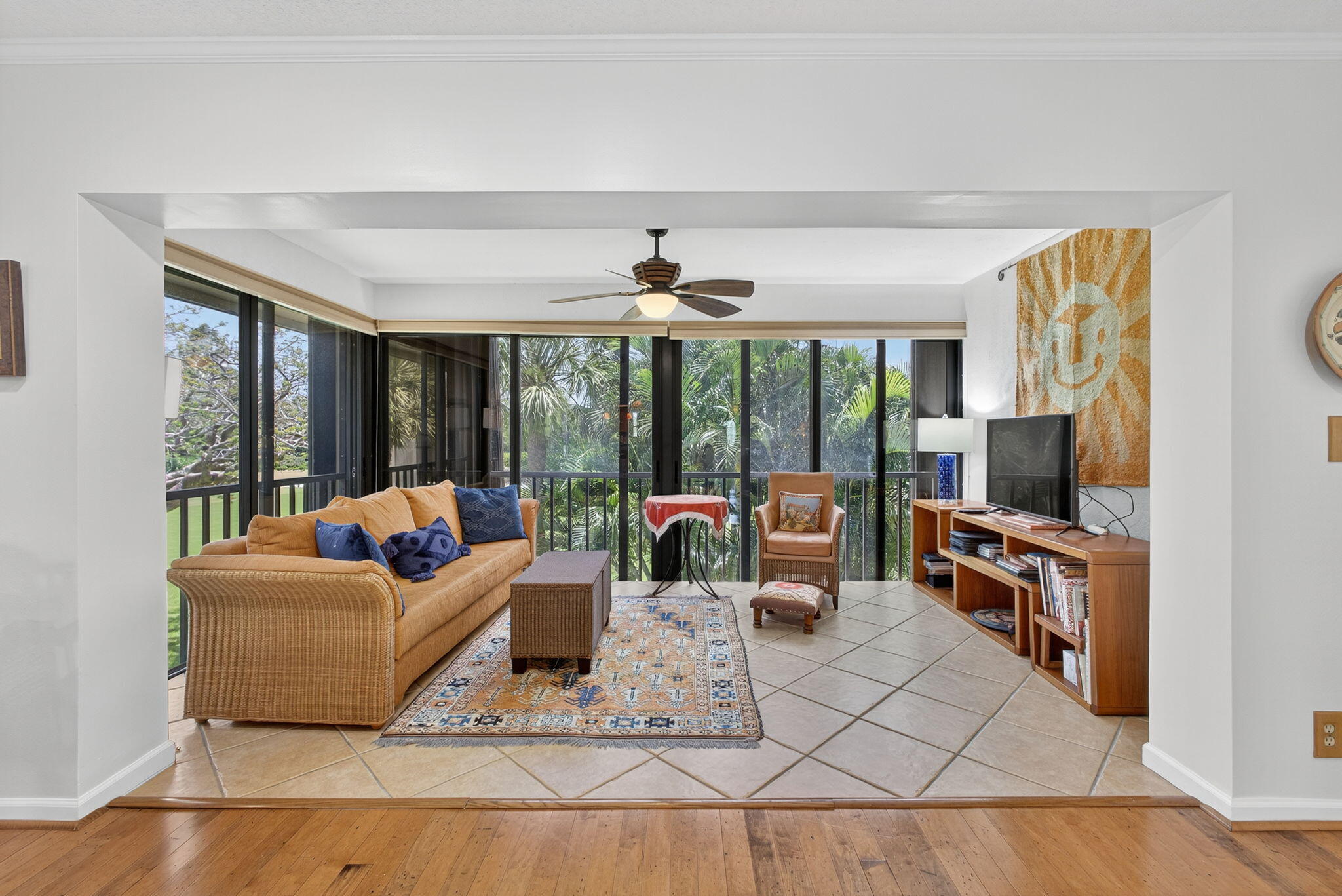 704 Clubhouse Circle Jupiter, FL 33477 - Photo 32 of 72 a living room with furniture and a flat screen tv