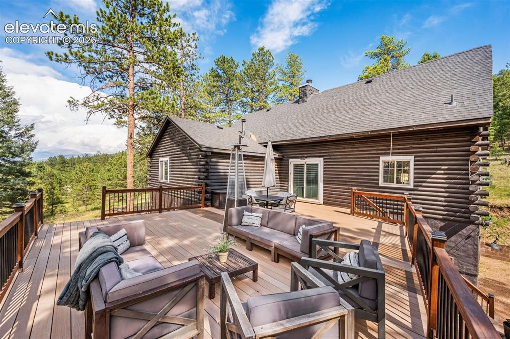 986 Apache Road Florissant, CO 80816 - Photo 28 of 50 deck is off kitchen/great room