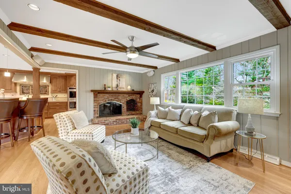 a workspace with furniture and window