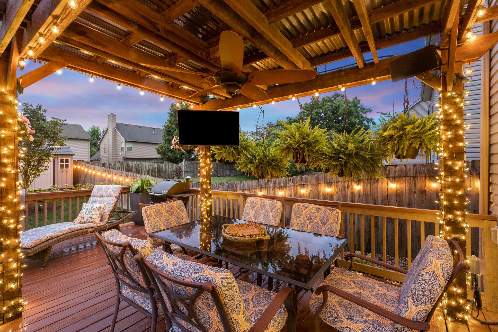 3040 Sandersville Road Lexington, KY 40511 - Photo 35 of 43 Pergola w/ lights & electric