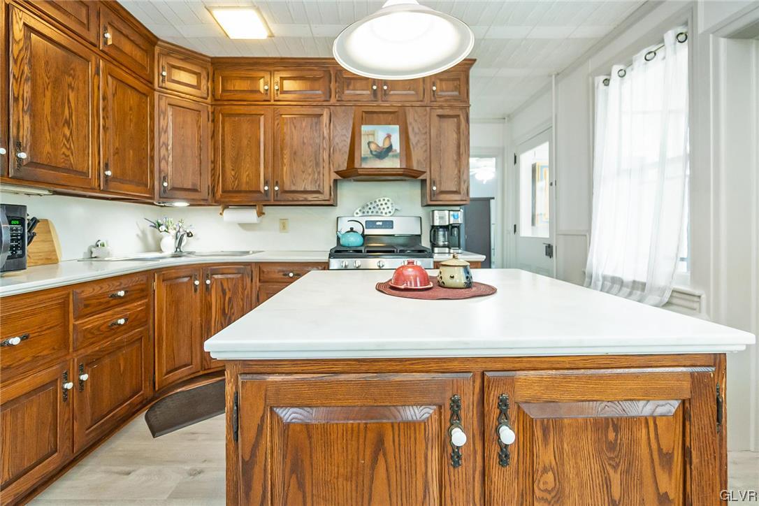 568 Bushkill Center Road Nazareth, PA 18064 - Photo 11 of 45 a kitchen with a sink cabinets and wooden floor