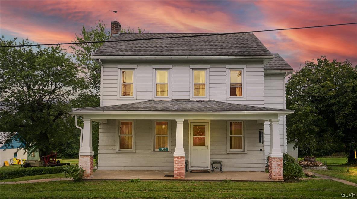 568 Bushkill Center Road Nazareth, PA 18064 - Photo 45 of 45 a front view of a house with a garden