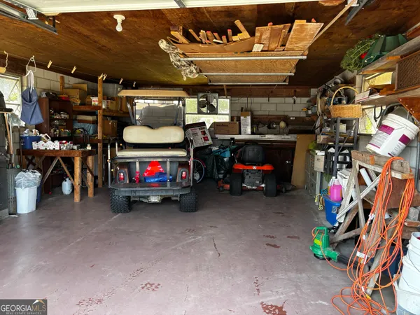 a view of a storage area with a lot of stuff