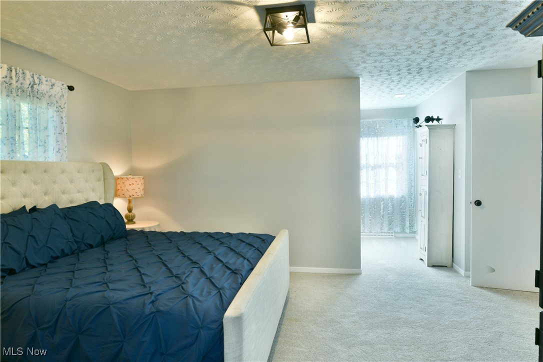 5558 Pierce Road Northwest Warren, OH 44481 - Photo 33 of 50 Bedroom featuring a textured ceiling and carpet flooring