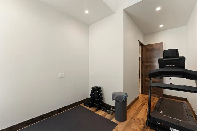 a room with furniture