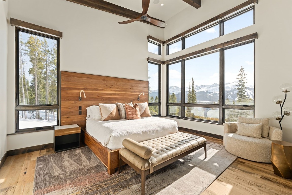 67 Marys Ridge Lane Breckenridge, CO 80424 - Photo 5 of 35 a bedroom with a bed and a large window