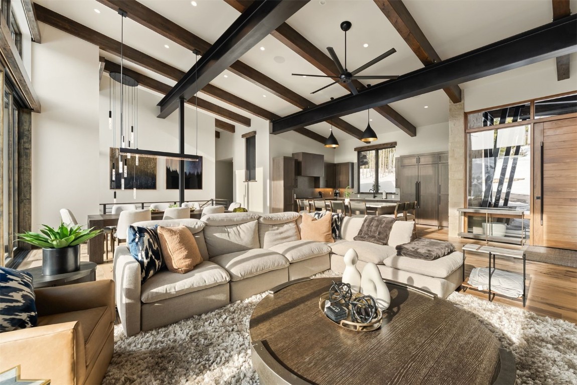 67 Marys Ridge Lane Breckenridge, CO 80424 - Photo 9 of 35 a living room with patio furniture and a large window