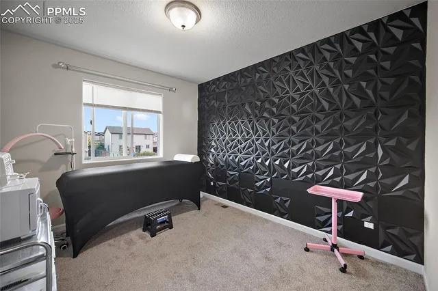 a room with furniture