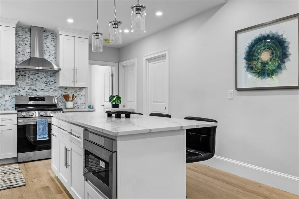 31 Rodman Street, Unit 2 Boston, MA 02130 - Photo 3 of 40 a kitchen with stainless steel appliances granite countertop a sink and a stove