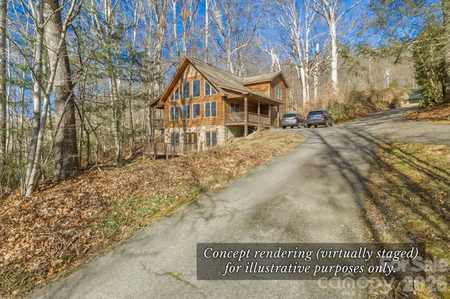 a view of street along with trees