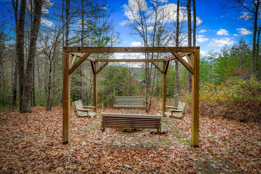 126 Sugar Mountain Road Blue Ridge, GA 30513 - Photo 46 of 78 a backyard of a house with lots of green space