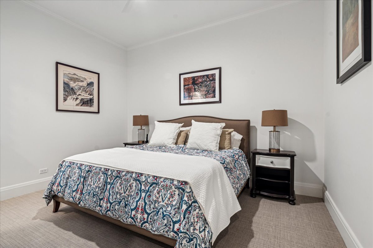 973 Sheridan Road Winnetka, IL 60093 - Photo 87 of 92 a bedroom with a bed and wall painting