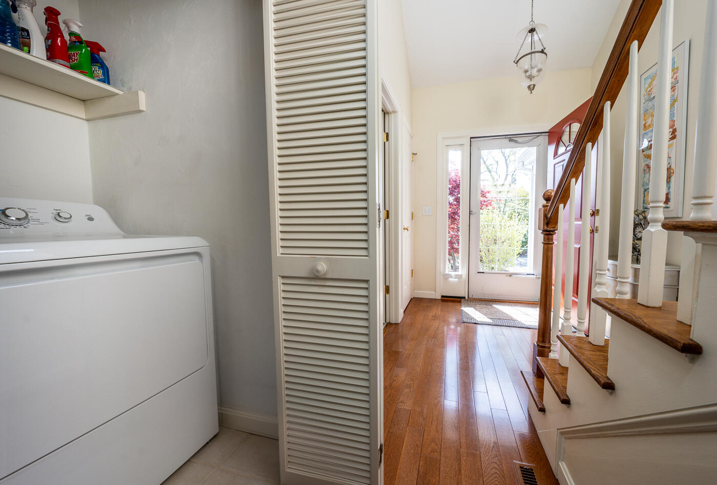 5 Classic Circle Mashpee, MA 02649 - Photo 11 of 18 a view of hallway with wooden floor and stairs