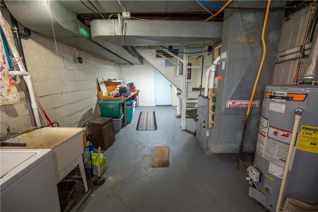 a view of storage and utility room