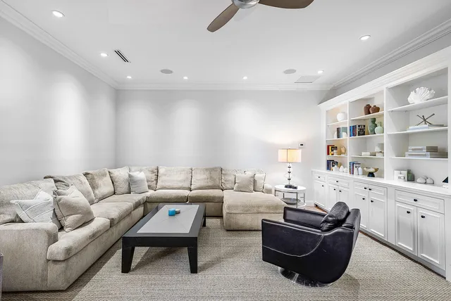 a view of a livingroom with a flat screen tv