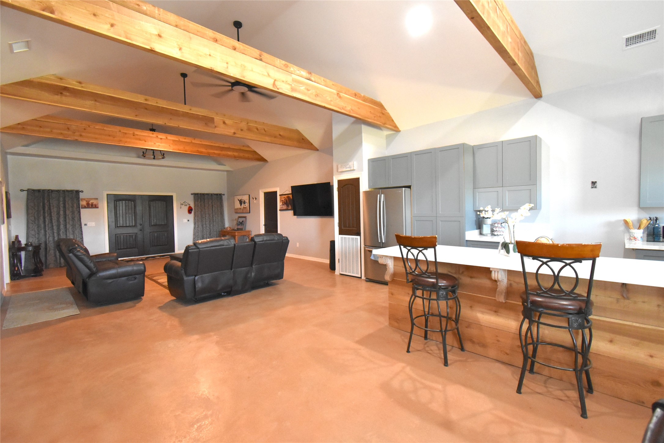 2991 Highway 83 Roma, TX 78584 - Photo 15 of 42 a view of a patio with dining table and chairs with wooden floor