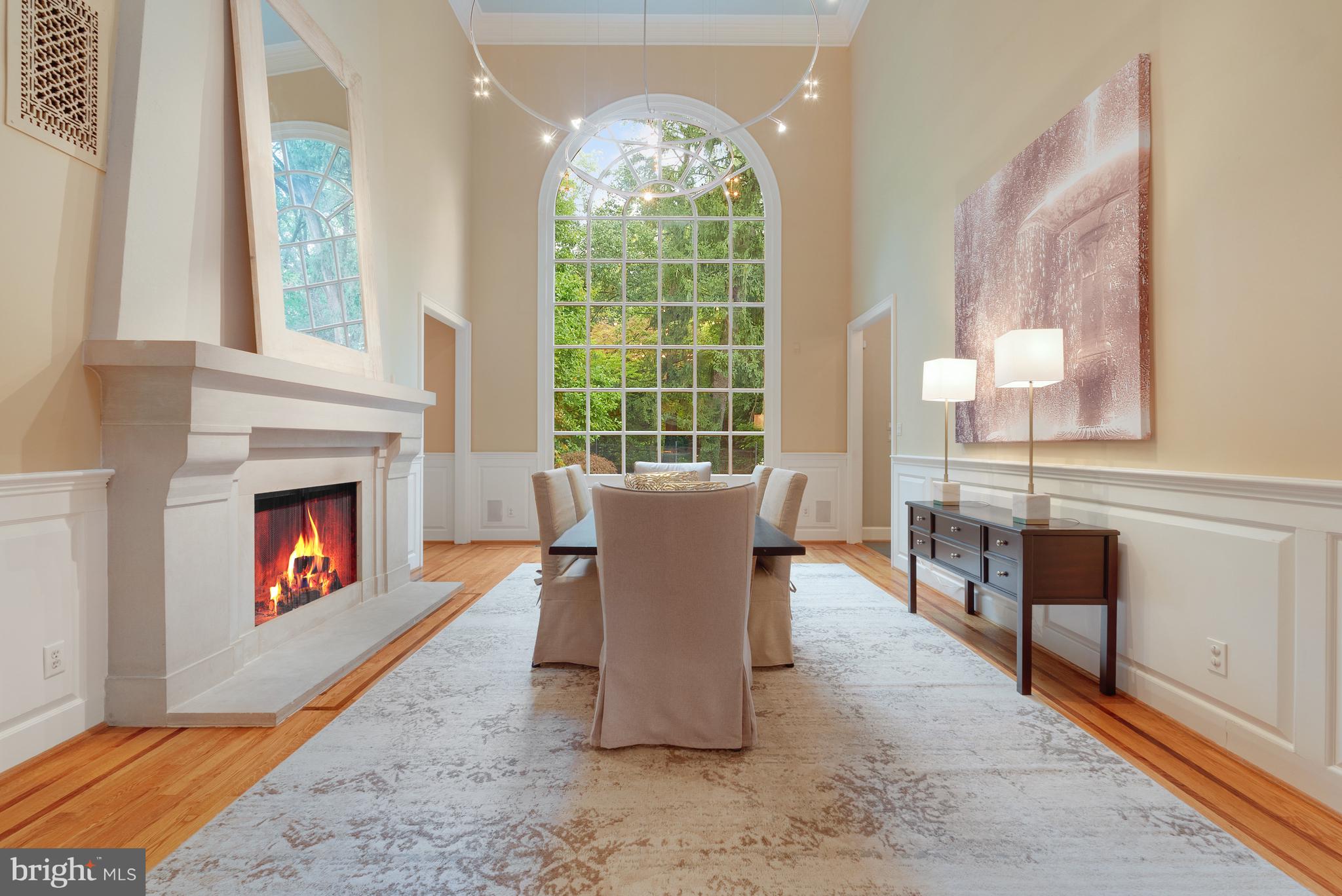 4811 W Street Northwest Washington, DC 20007 - Photo 8 of 46 18-foot Palladian Window in the Dining Room