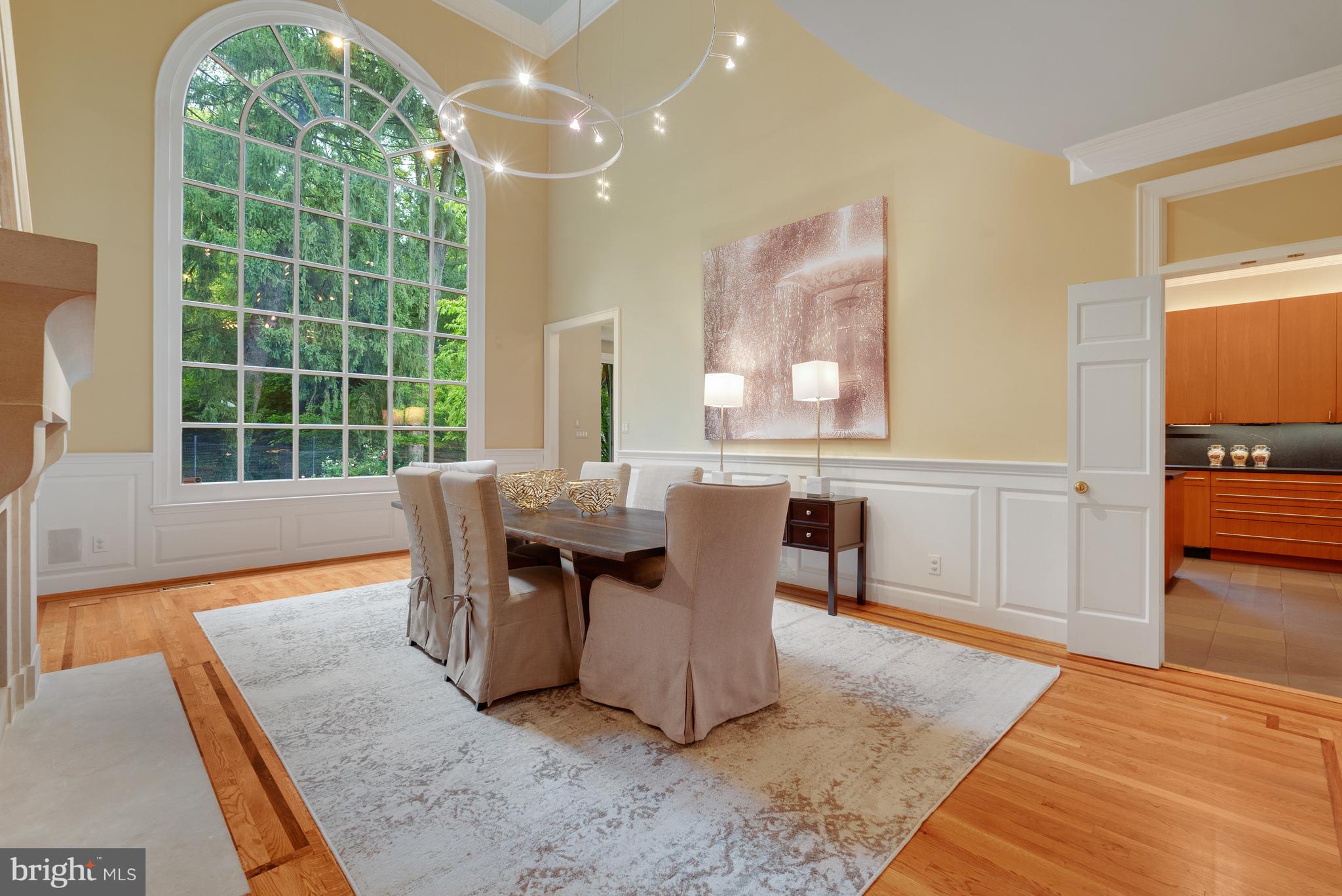4811 W Street Northwest Washington, DC 20007 - Photo 9 of 46 18-foot Palladian Window in the Dining Room