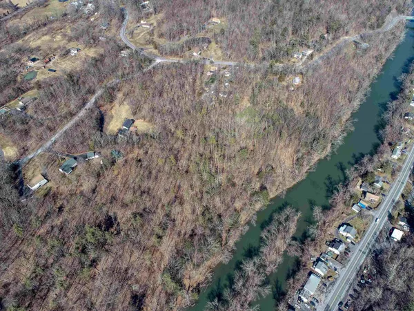 a city view with lots of trees