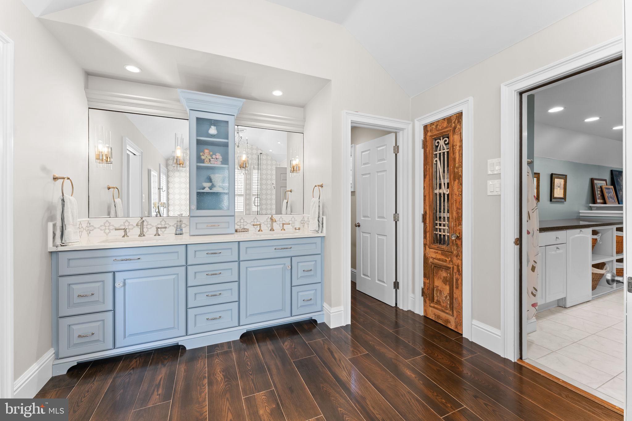 740 Monument Road Malvern, PA 19355 - Photo 29 of 51 a spacious bathroom with a granite countertop sink mirror and
