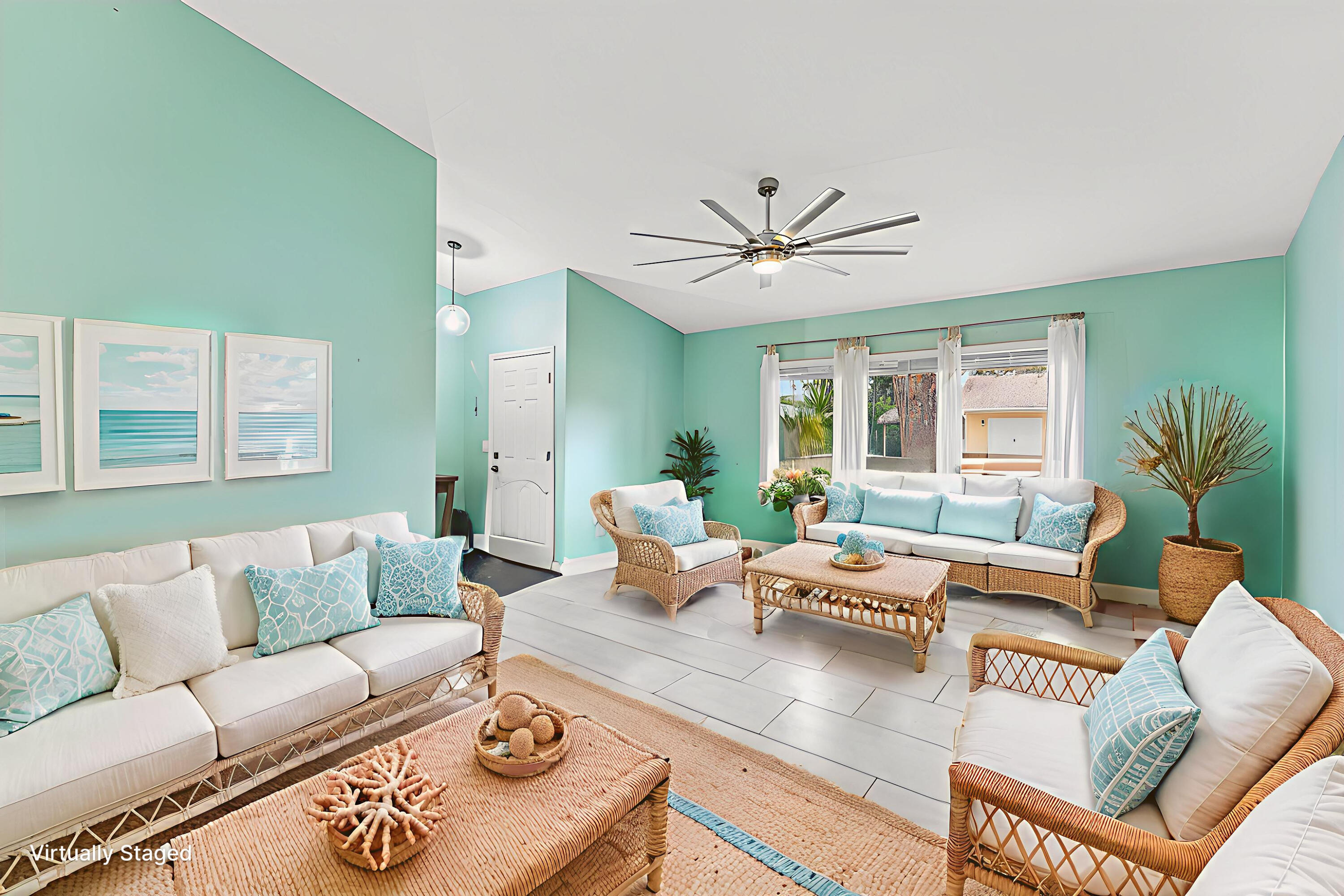 709 Warren Drive Jupiter, FL 33458 - Photo 11 of 57 Virtually staged living room