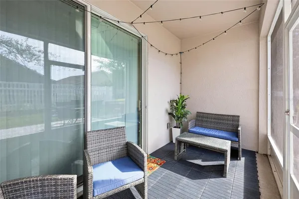 a view of an outdoor seating