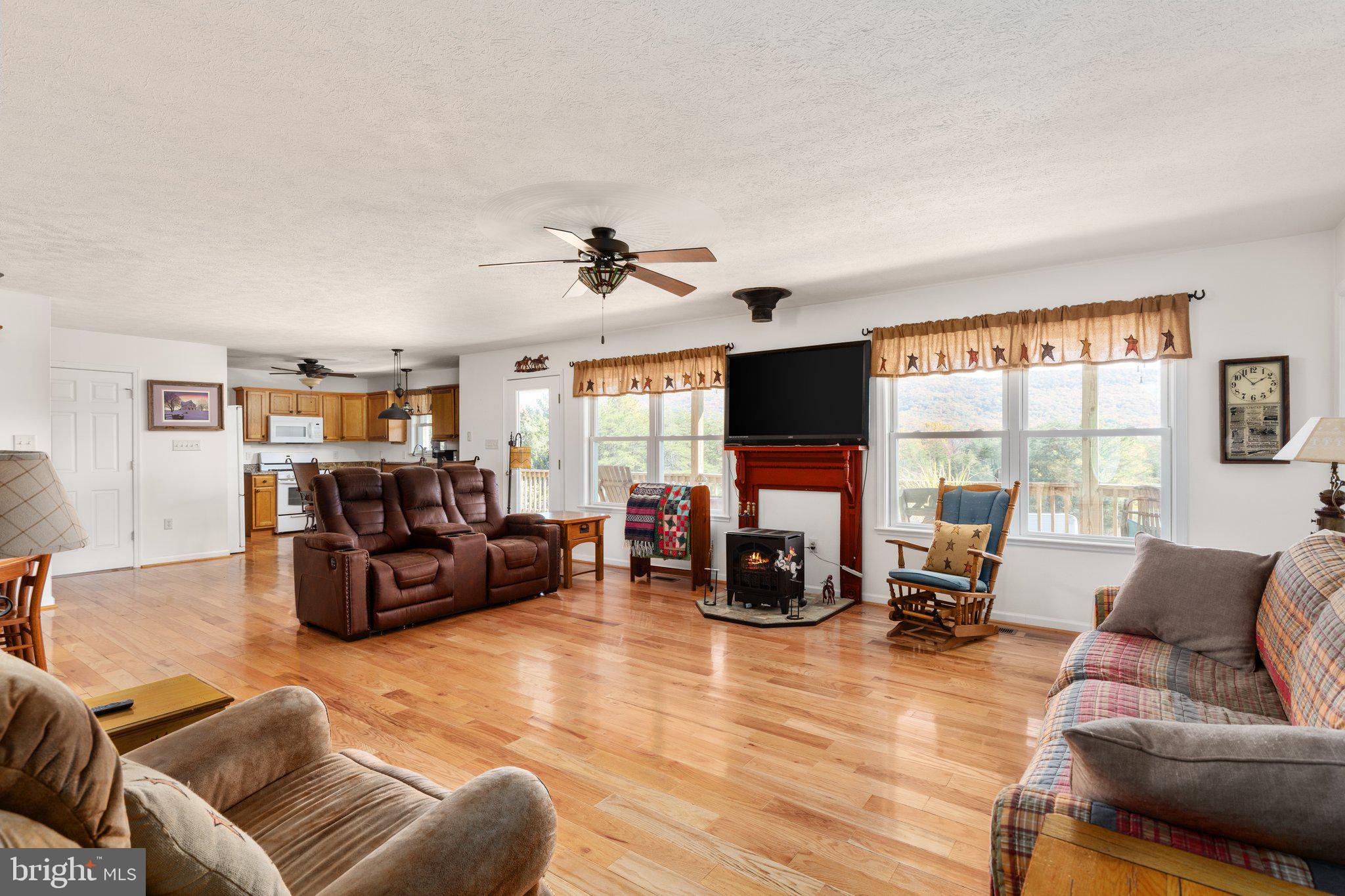 589 South Fort Valley Road Fort Valley, VA 22652 - Photo 5 of 69 Stove, view, coziness!