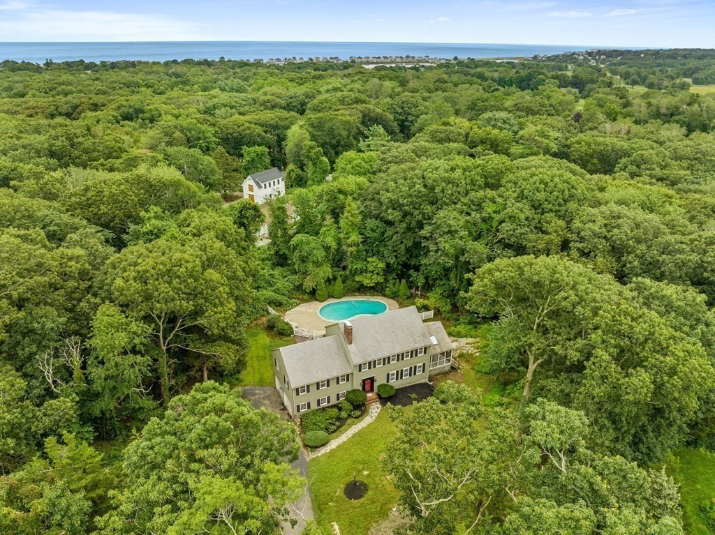 7 Conihasset Road Scituate, MA 02066 - Photo 3 of 34 an aerial view of a house with a yard